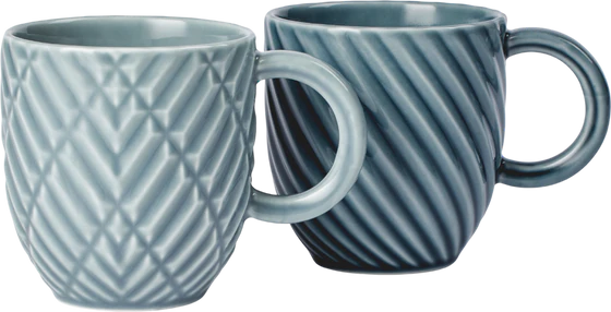 Keramikbecher Dottir Samsurium Bluegrey – Art déco Keramik
