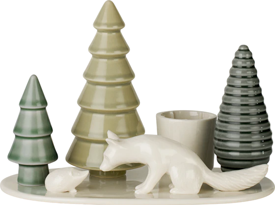 Kerzenhalter Porzellan Dottir Nordic Winter Stories Unikat