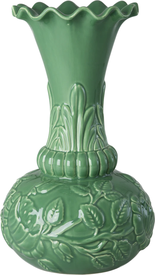 Keramikvase Rice by Rice Grün Groß 2800 ml Handgefertigt