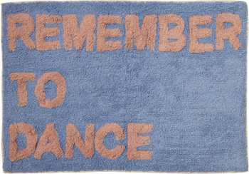 Fußmatte Rice by Rice Blau Baumwolle REMEMBER TO DANCE