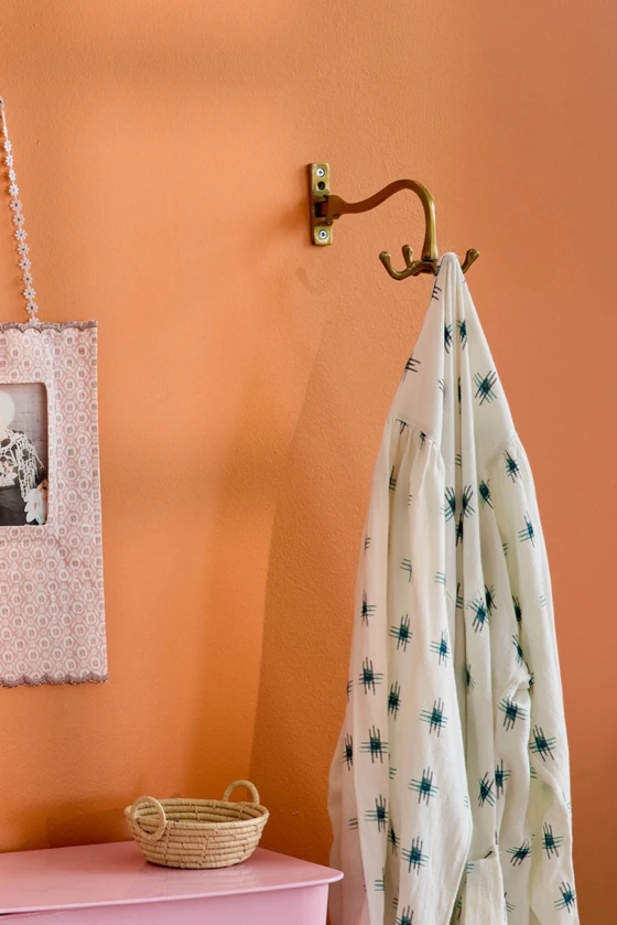 Wandhakenleiste Metall Rice by Rice – 4 Haken Messingoptik