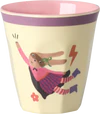 Kinderbecher-Set Melamin Rice by Rice Hero Print Grün 6er-Pack