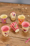 Kinderbecher-Set Melamin Rice by Rice Hero Print Grün 6er-Pack