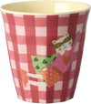 Kinderbecher-Set Melamin Rosa Helden 6er 160ml Rice by Rice