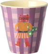 Kinderbecher-Set Melamin Rosa Helden 6er 160ml Rice by Rice