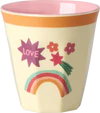 Kinderbecher-Set Melamin Rosa Helden 6er 160ml Rice by Rice