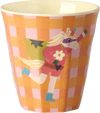 Kinderbecher-Set Melamin Rosa Helden 6er 160ml Rice by Rice