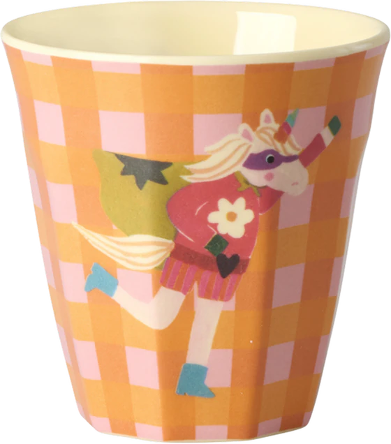 Kinderbecher-Set Melamin Rosa Helden 6er 160ml Rice by Rice