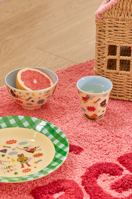 Kinderbecher Melamin 160 ml Soft Blue Rice by Rice – Bruchsicher & BPA-frei