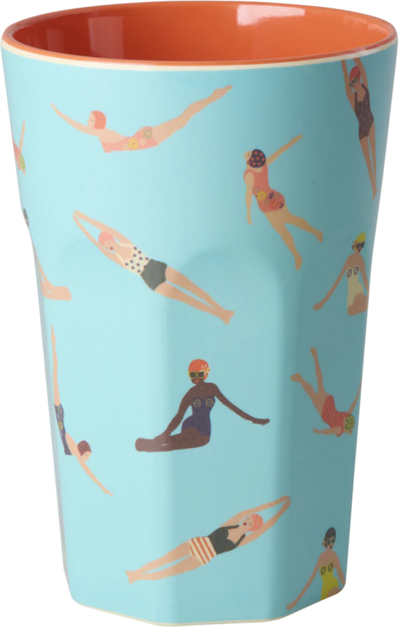 Trinkbecher Melamin 400ml Retro – Rice by Rice BPA-frei