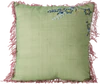 Dekokissen Rice by Rice Soft Green Baumwolle Blumen 40x40