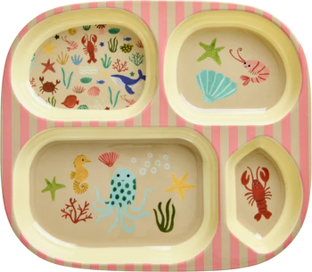 Kinderteller Melamin Rice by Rice – Bruchsicher & BPA-frei