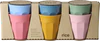 Trinkbecher-Set Rice by Rice Melamin 6er-Pack 250ml bunt