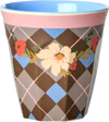 Kleine Melaminbecher-Set Rice by Rice 6er bunt stapelbar