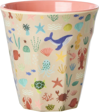 Melamin-Trinkbecher Korallenriff 250ml Rice by Rice robust