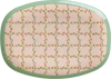 Rechteckiger Melaminteller Rice by Rice – Kariertes Design BPA-frei