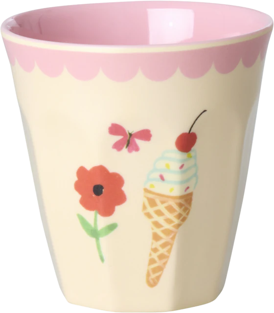 Kleine Melamin-Trinkbecher Rice by Rice 6er-Set Rosa Prints