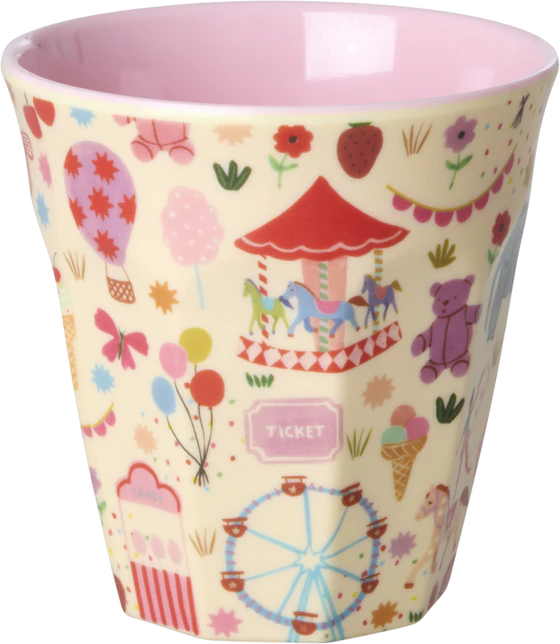 Melamin-Trinkbecher Rice by Rice 250 ml Rosa Jahrmarkt bruchfest
