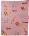 Babydecke Rosa Rice by Rice – Strickdecke mit 3D-Tieren