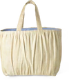 Große Handtasche Raffia Blau Vichy Rice by Rice – Unikat