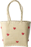 Kleine Handtasche Raffia Herzen Rice by Rice – Nachhaltig & Handgefertigt