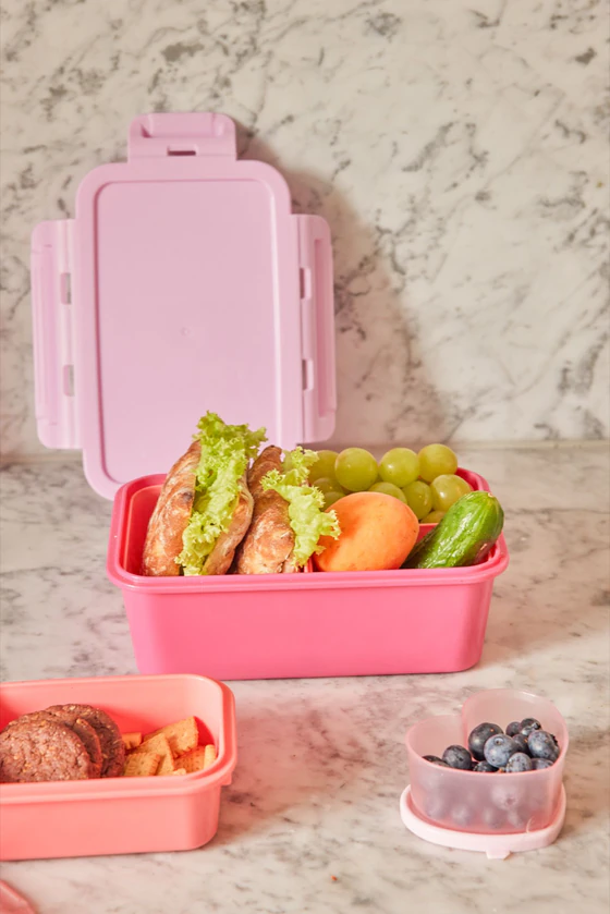 Brotdose 3 Fächer Pink Rice by Rice – BPA-frei & auslaufsicher