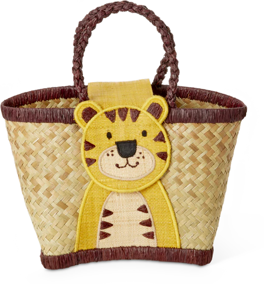 Kindertasche Raffia Tiger Rice by Rice – Handgefertigt Unikat