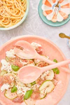 Salatschüssel Resin Soft Pink Rice by Rice – Handgefertigt Unikat