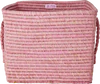 Quadratischer Aufbewahrungskorb Rice by Rice Soft Pink Raffia