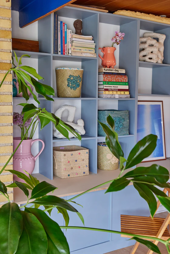 Aufbewahrungskorb Raffia Dove Blue Rice by Rice – Handgefertigt