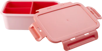 Lunchbox mit drei Einsätzen Rice by Rice Koralle Rot BPA-frei