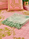 Wohndecke Rice by Rice Baumwolle Grün Unikat Tie-Dye