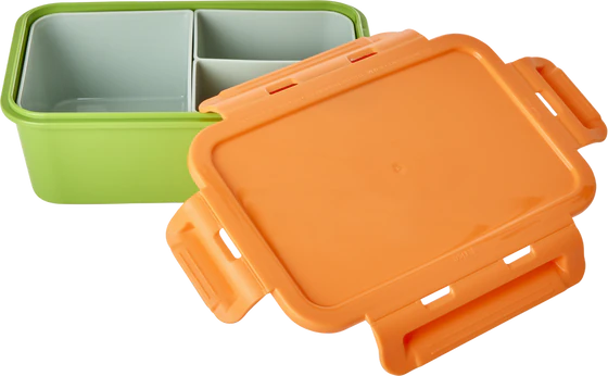 Brotdose Rice by Rice Orange Grün – Auslaufsicher & BPA-frei
