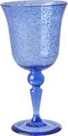 Weinglas aus Acryl Blau 360 ml Rice by Rice – Bruchsicheres Bubble Design - Blue