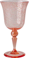 Weinglas aus Acryl Peach 360 ml Rice by Rice – Bruchfestes Bubble-Design
