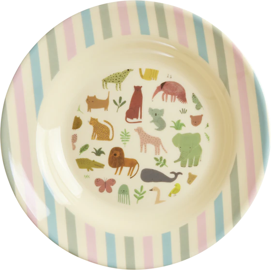 Kinderschale Melamin 200ml Dschungelmotiv Rice by Rice