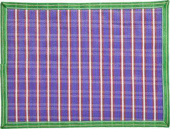 Platzset Rice by Rice Recycled Purple Red Stripes robust nachhaltig