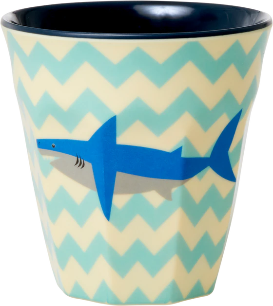 Trinkbecher für Kinder 250 ml Shark Print Rice by Rice