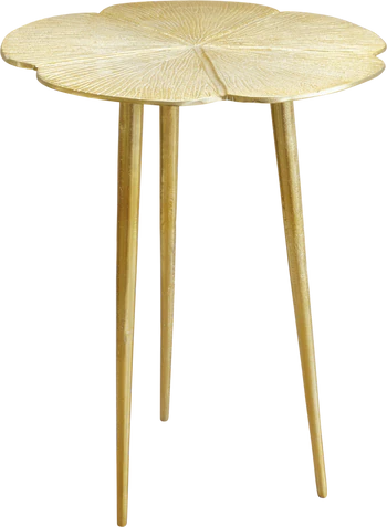 Runder Beistelltisch Gold Clover Rice by Rice – Aluminium Design