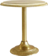 Runder Beistelltisch Gold Rice by Rice Aluminium leicht