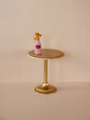 Runder Beistelltisch Gold Rice by Rice Aluminium leicht