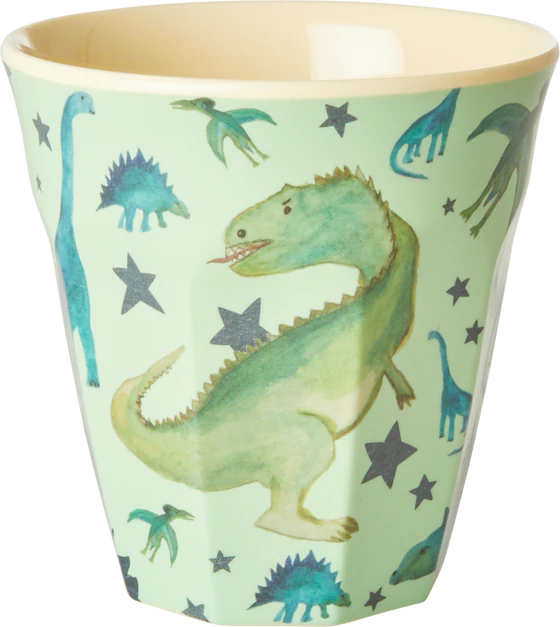 Trinkbecher für Kinder Rice by Rice Dino Print 250 ml Melamin