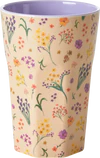 Hoher Trinkbecher Melamin 400 ml - Rice by Rice Wildblumen