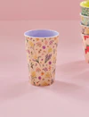 Hoher Trinkbecher Melamin 400 ml - Rice by Rice Wildblumen