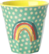 Melamin-Trinkbecher Kinder Rice by Rice Regenbogen 250 ml