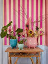 Übertopf Keramik Rice by Rice Soft Pink Crackle XL Unikat