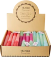 Gedrehte Stabkerzen 3er-Set Rice by Rice Pastellfarben Vegan