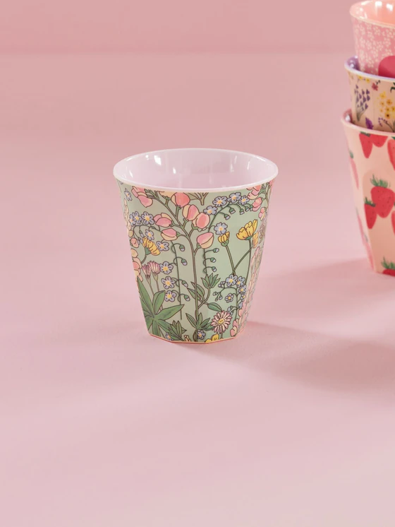 Trinkbecher Melamin 250ml Lupinenmuster Rice by Rice