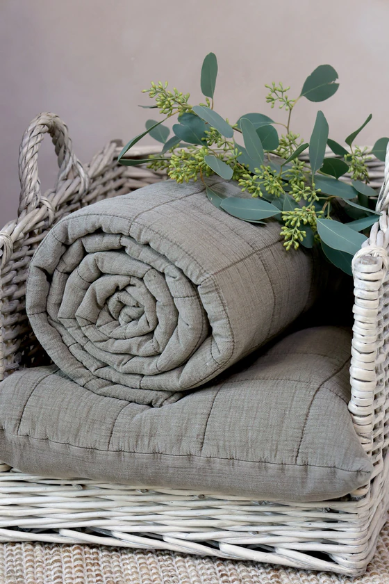 Tagesdecke Chic Antique Aix Vintage Quilt Latte Baumwolle