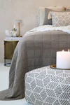 Tagesdecke Chic Antique Aix Quilt 240x240 Baumwolle Latte